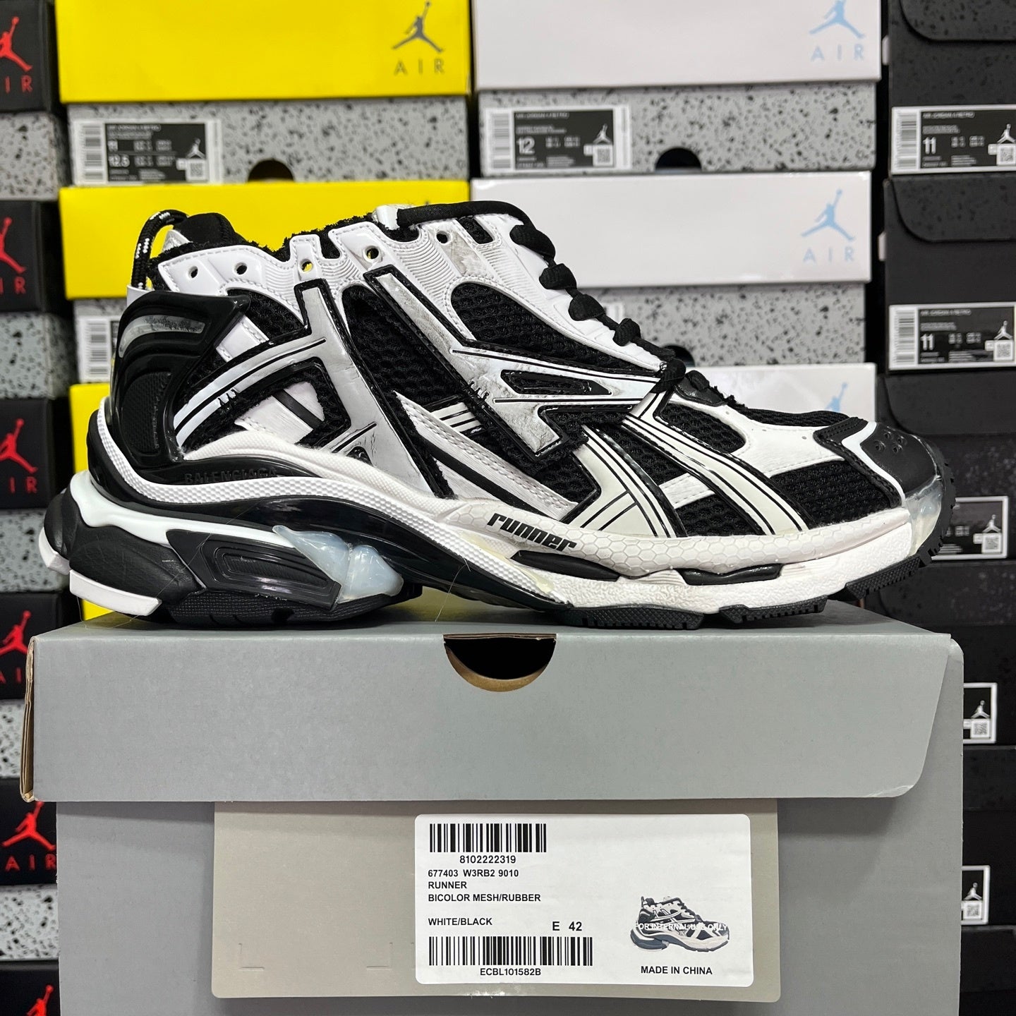 Balenciaga Runner 7.0 Silver Grey Black