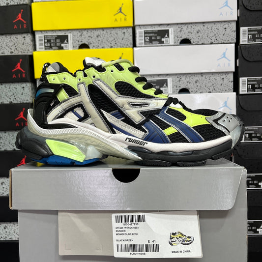 Balenciaga Runner 7.0 - (BLACK GREEN NAVY)