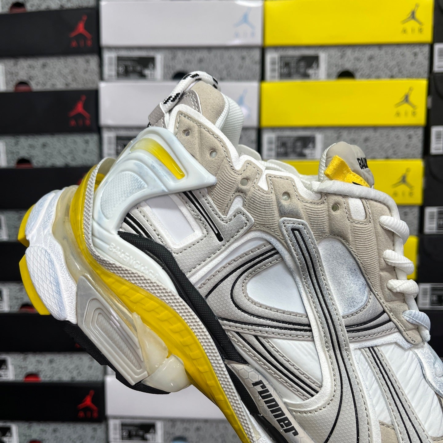 Balenciaga Runner 7.5 Cream White Yellow