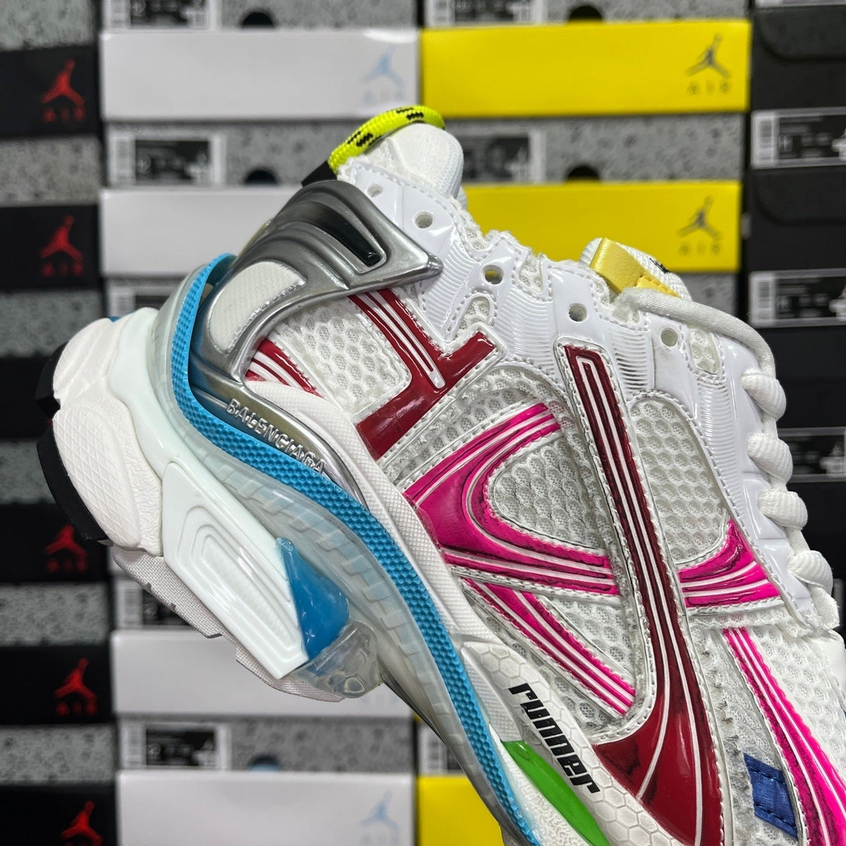 Balenciaga Runner 7.5 White Multicolor