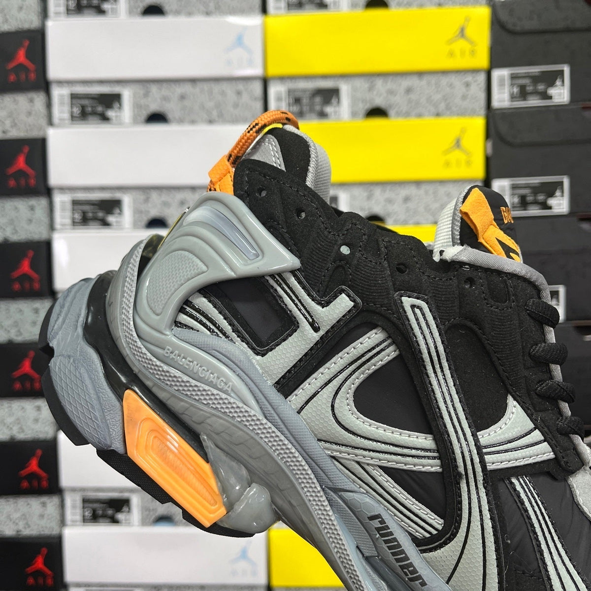 Balenciaga Runner 7.5 Black Grey Orange