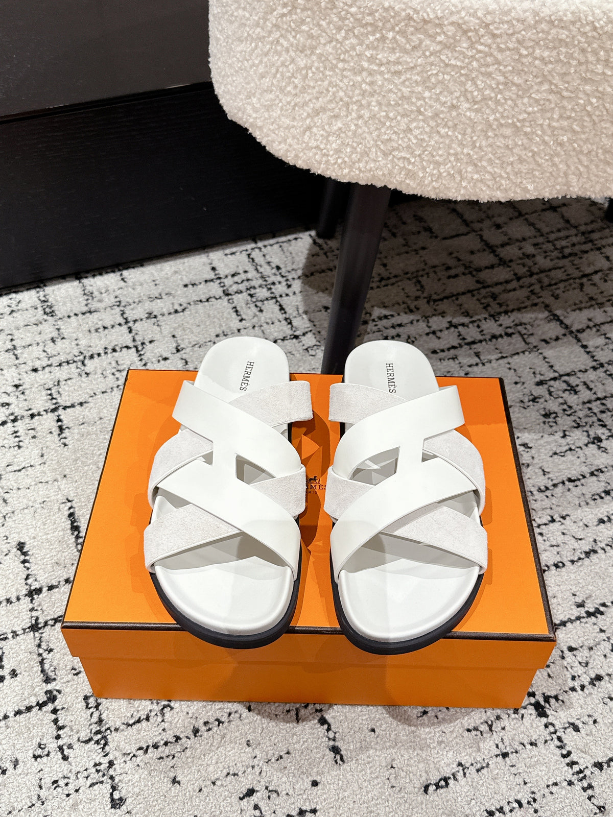 Hermes Kazimir Slide White