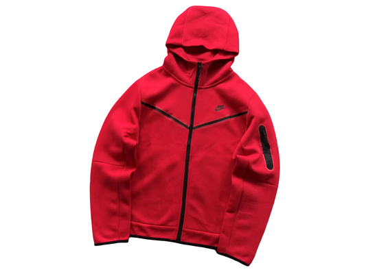 Nike Tech Fleece 2024 Zip Hoodie - (RED)
