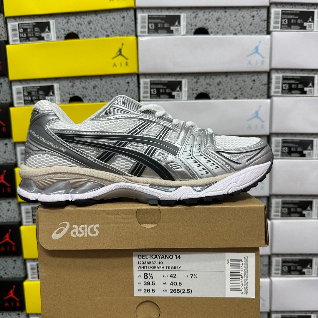 Asics Gel-Kayano 14 White Graphite Grey