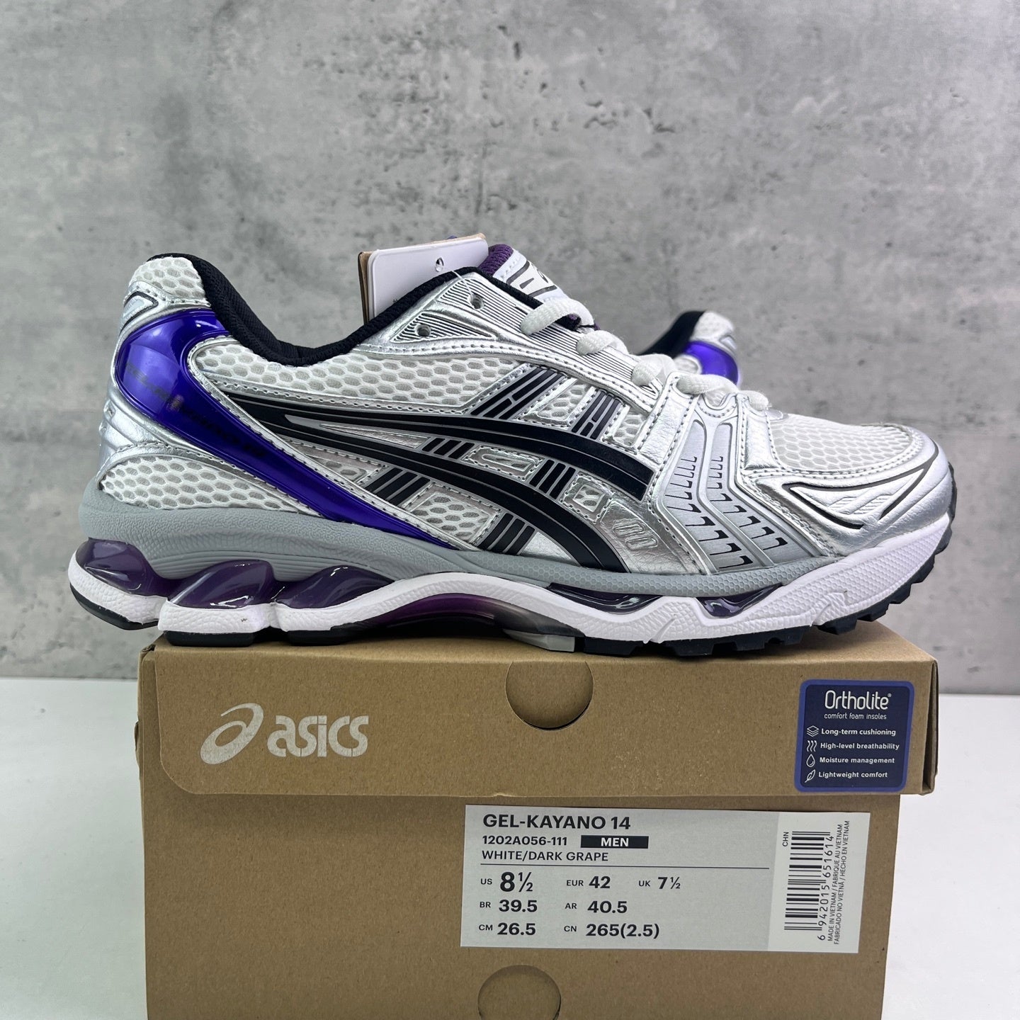 Asics Gel-Kayano 14 White Dark Grape