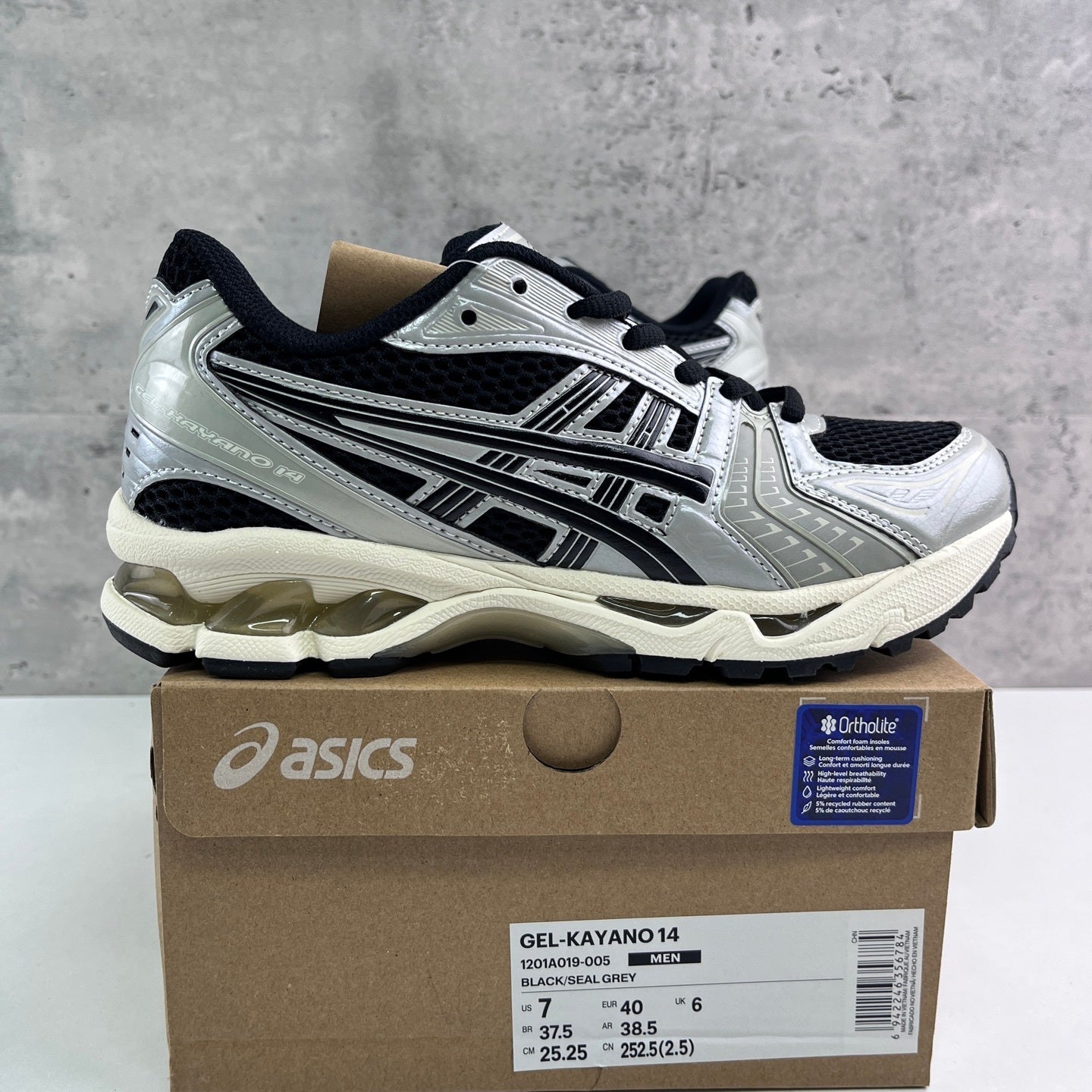 Asics Gel-Kayano 14 Black Seal Grey