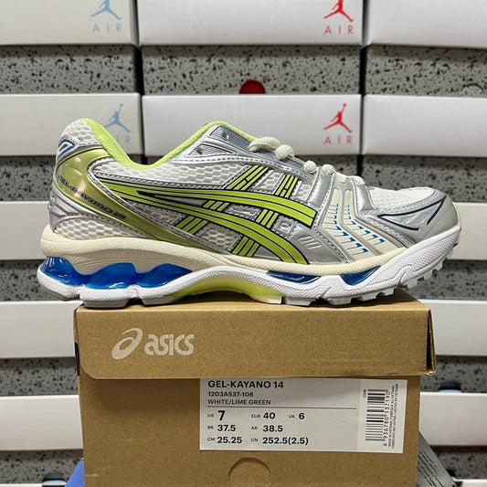 Asics Gel-Kayano 14 White Lime Green