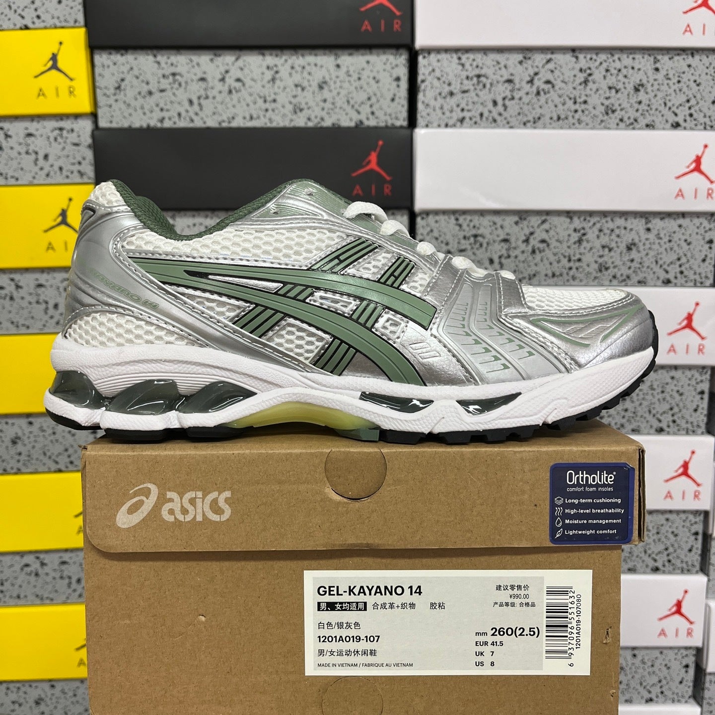 Asics Gel-Kayano 14 White Slate Grey
