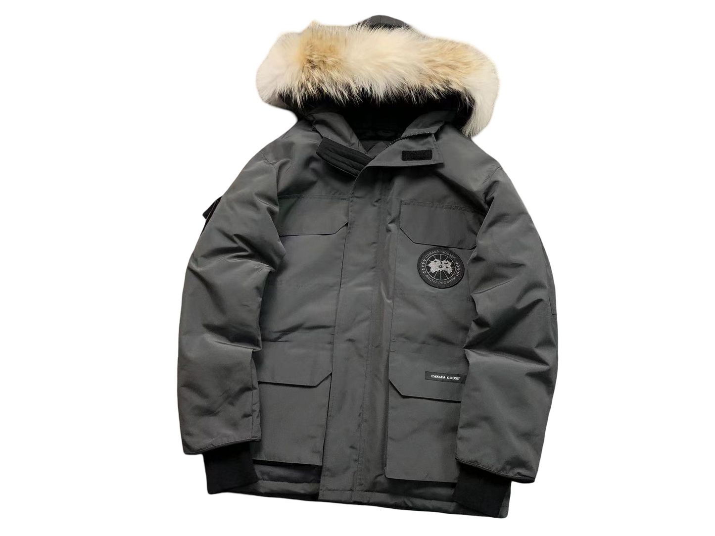 Canada Goose Expedition Heritage Parka - (GREY/BLACK)