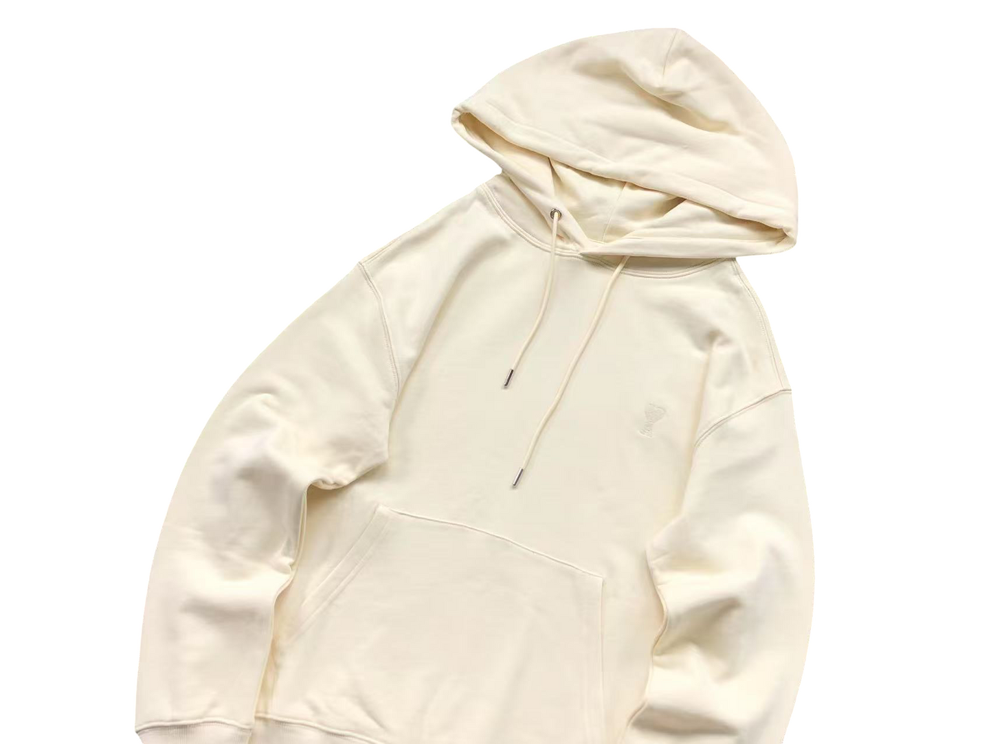 AMI Paris Classic Heart Hoodie - (CREAM)