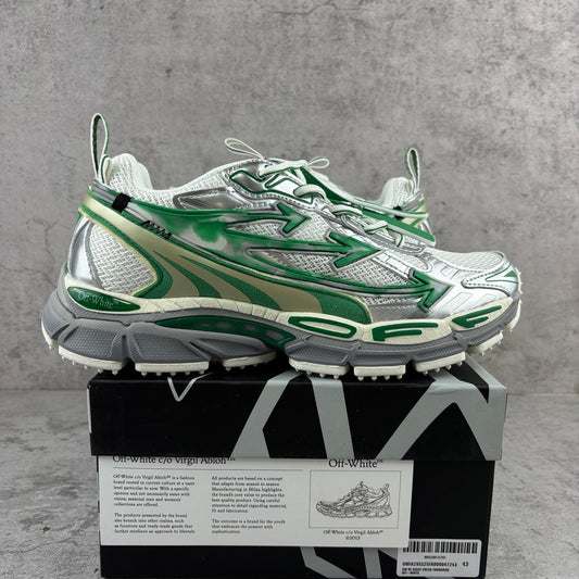 Off-White Be Right Back Green Metallic Grey
