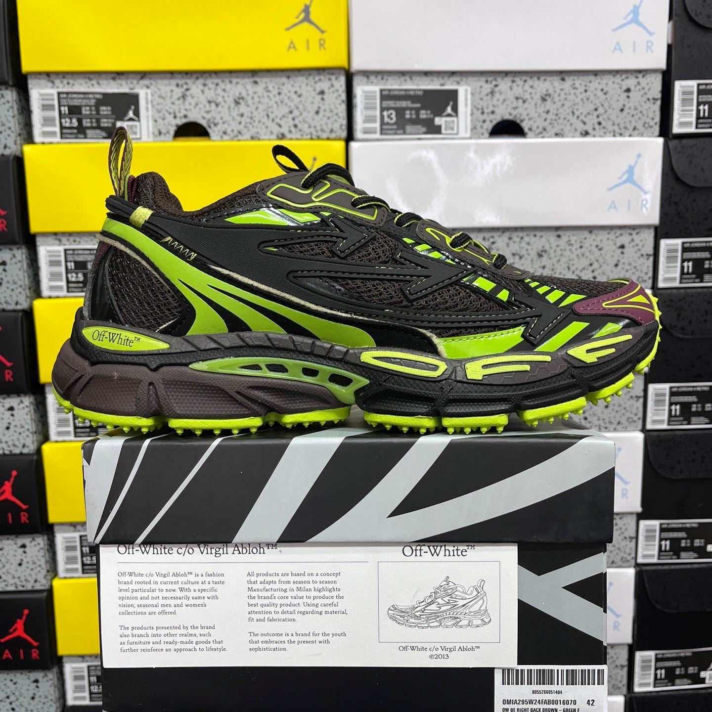 Off-White Be Right Back Brown Black Green