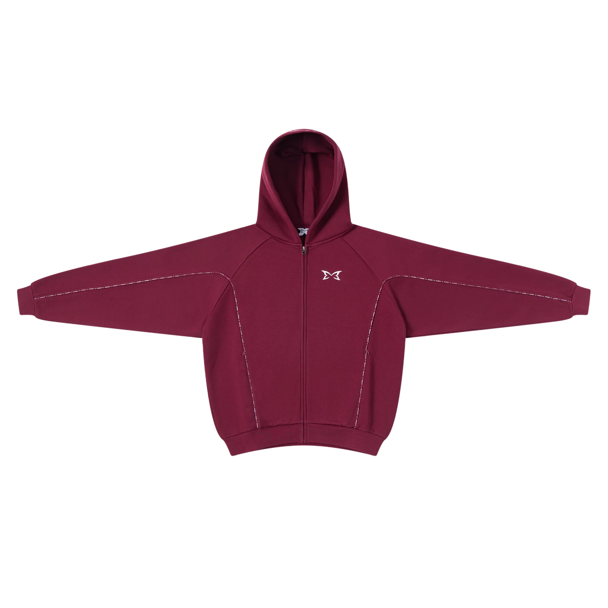 MERTRA Orbit Zip Hoodie Maroon