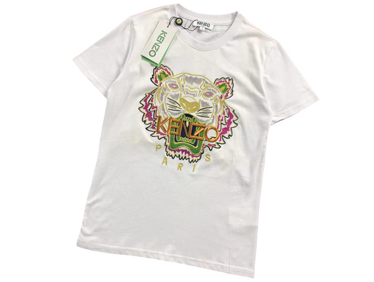 KENZO Tiger Tee - (WHITE/GREEN/YELLOW)