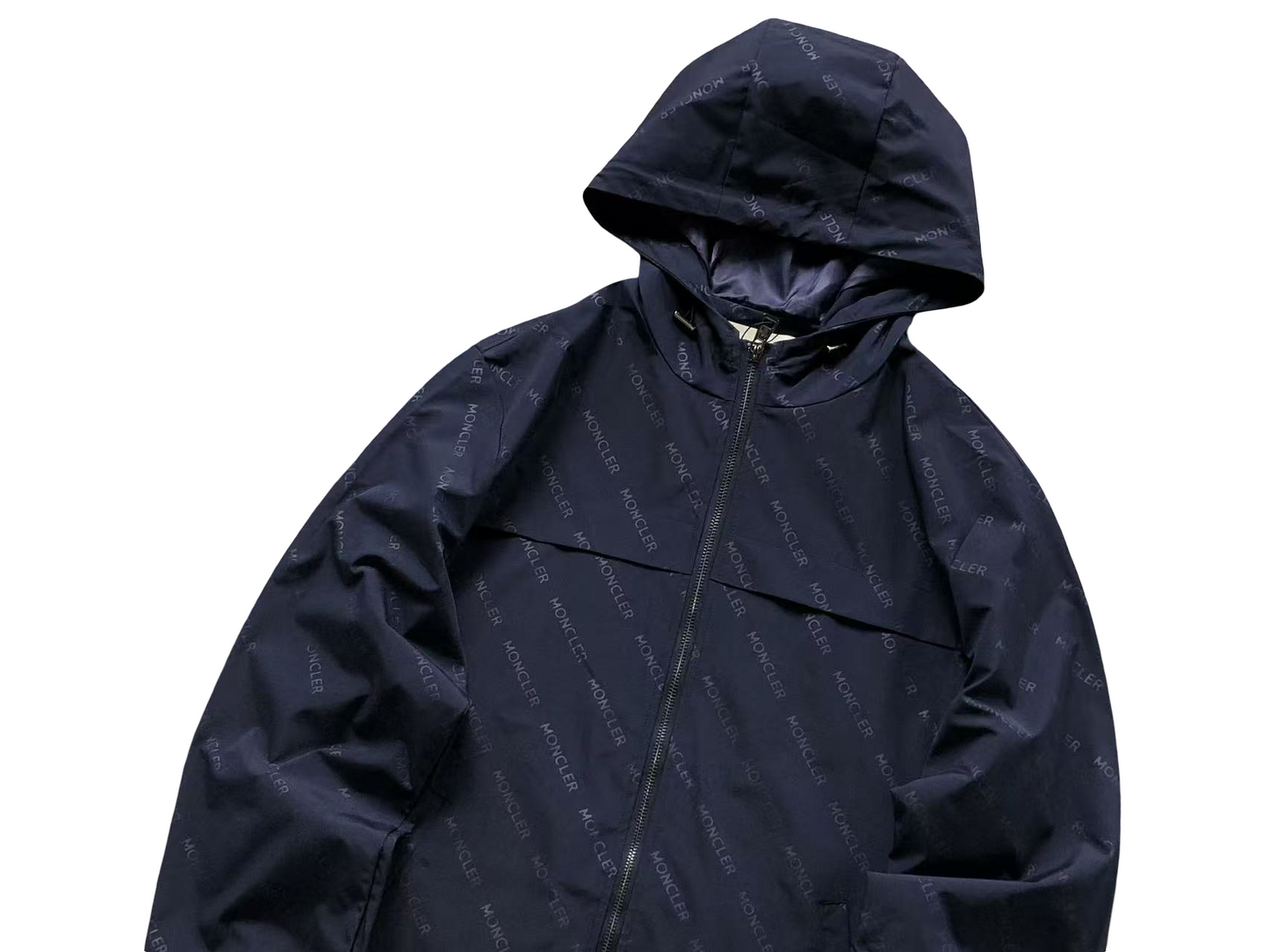 Moncler Motif Windbreaker - (NAVY)