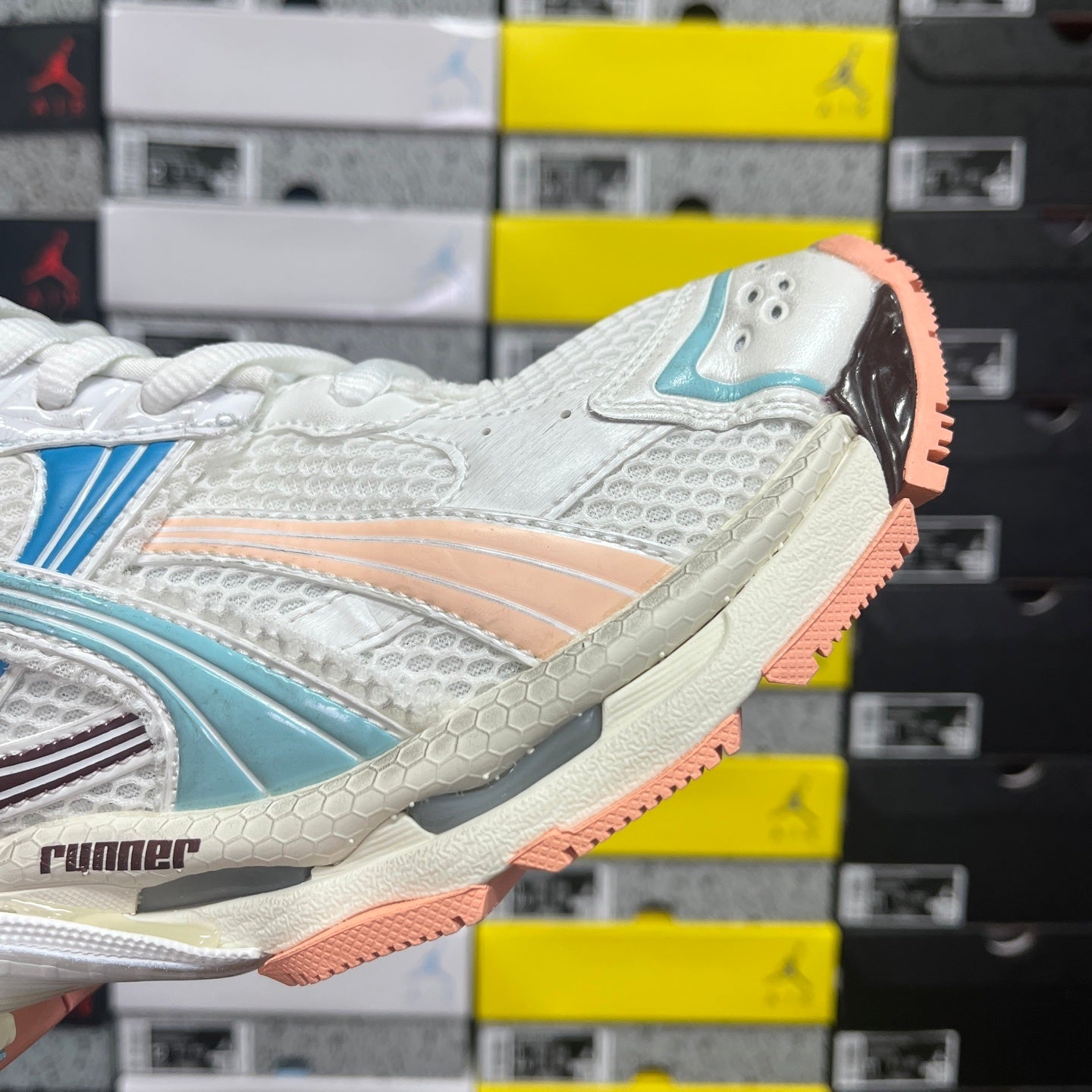 Balenciaga Runner 7.5 Blue White Peach