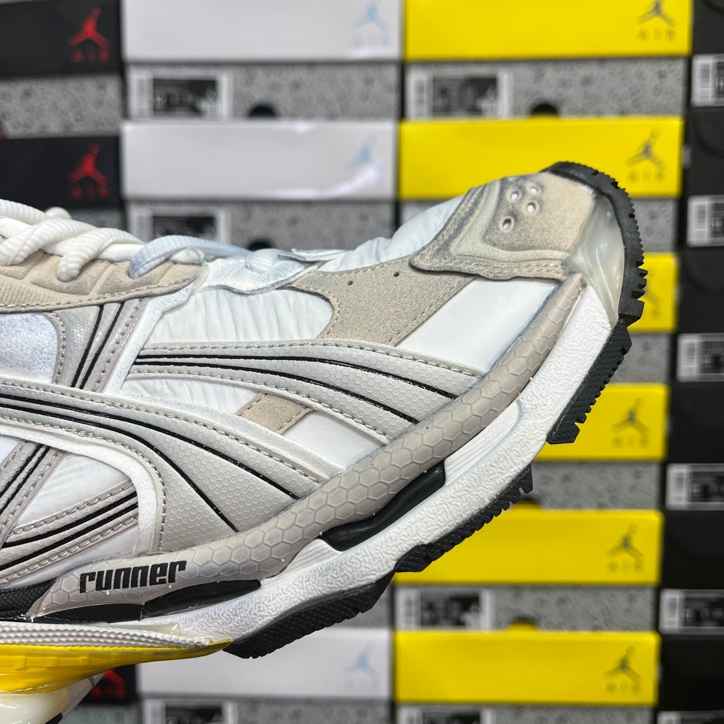 Balenciaga Runner 7.5 Cream White Yellow