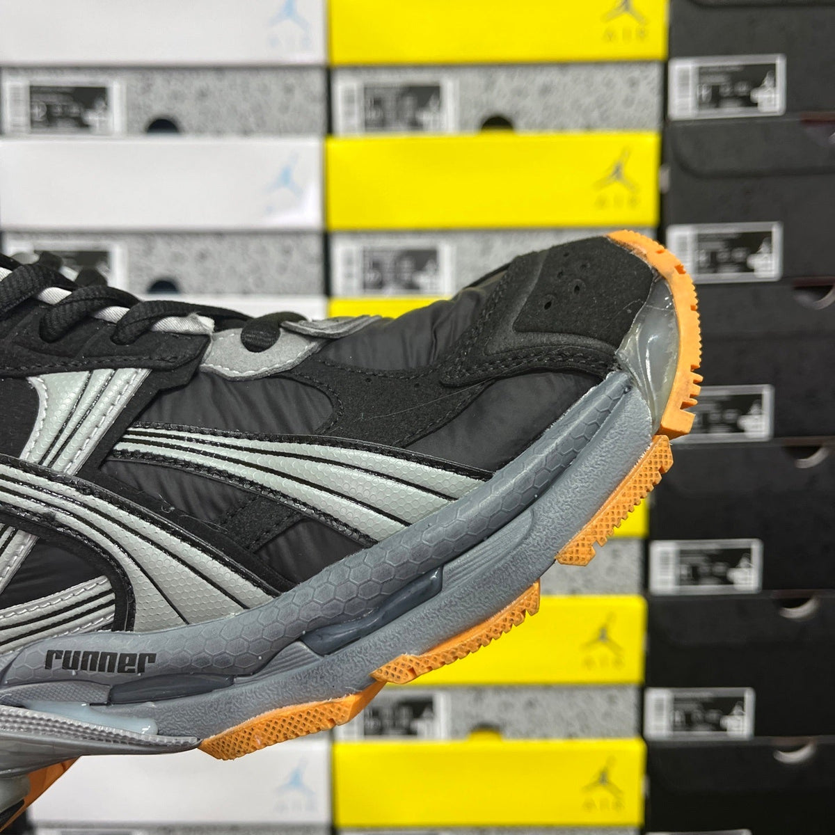 Balenciaga Runner 7.5 Black Grey Orange