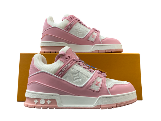 LV Trainer Monogram - (WHITE/PINK)