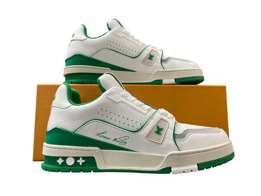 LV Trainer Signature Monogram - (WHITE/GREEN)