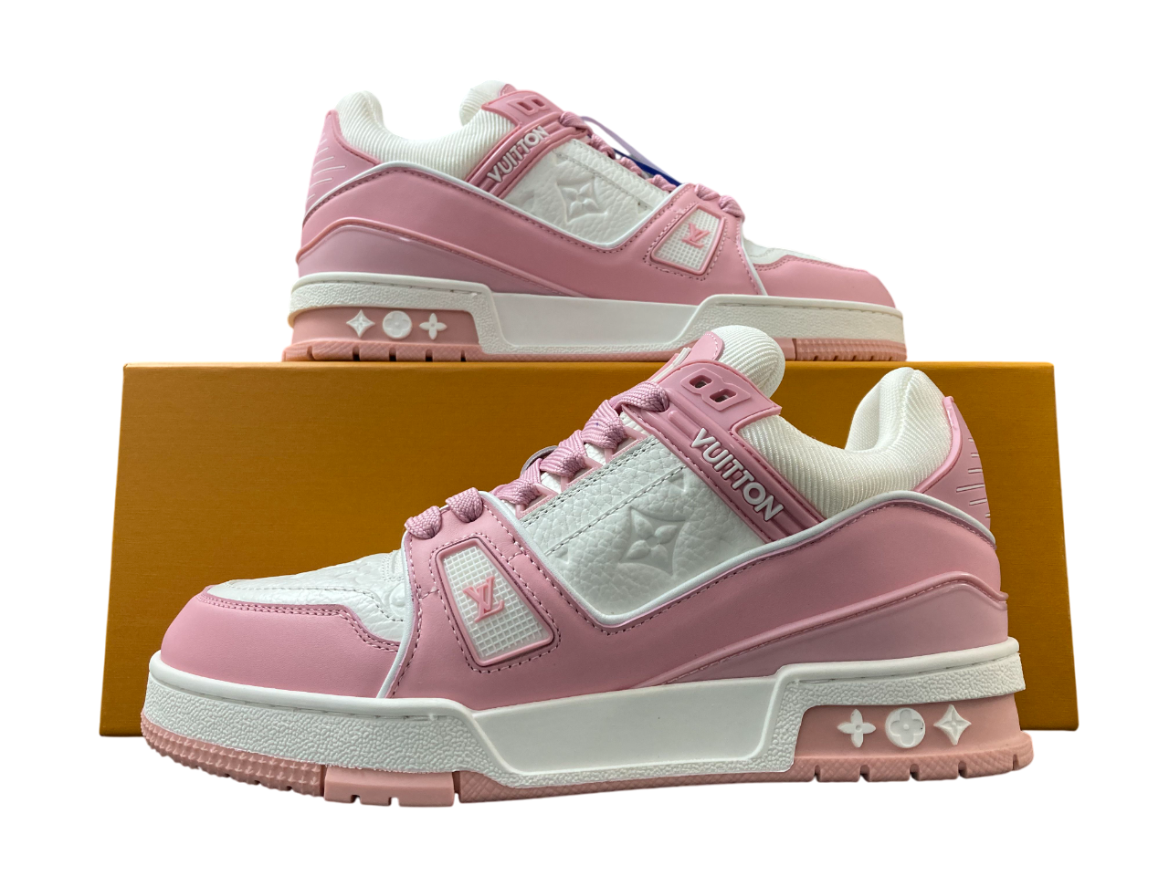 LV Trainer Monogram - (WHITE/PINK)