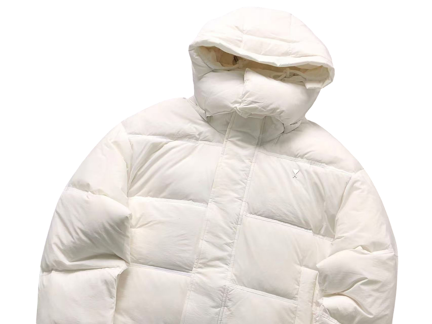 AMI Paris Heart Down Jacket - (WHITE)