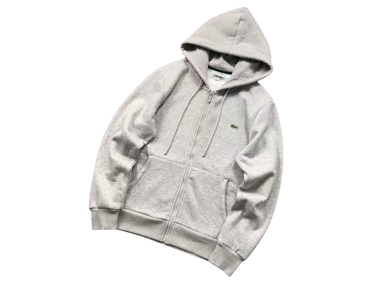 Lacoste Classic Zip Hoodie - (GREY)