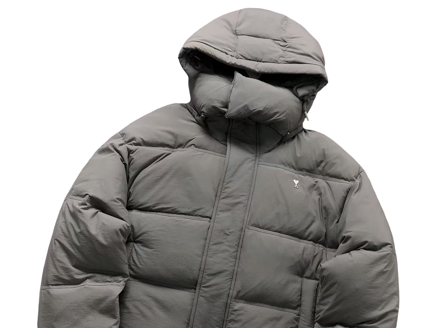 AMI Paris Heart Down Jacket - (GREY)