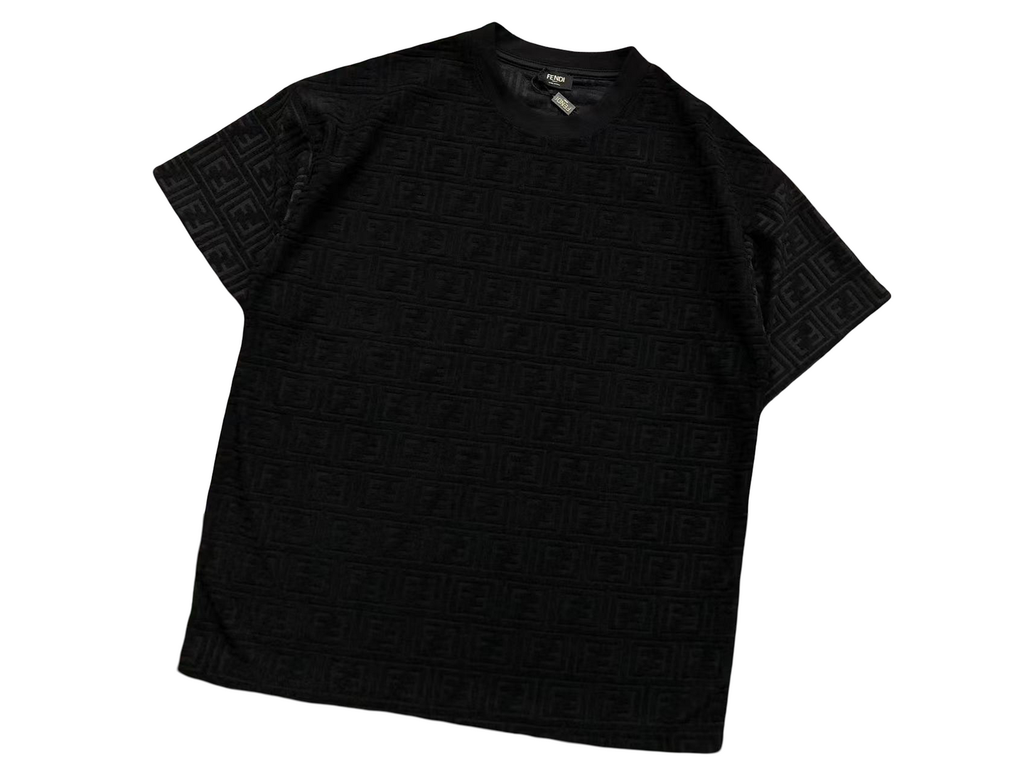 Fendi Waffle Short Set - (BLACK/WHITE)