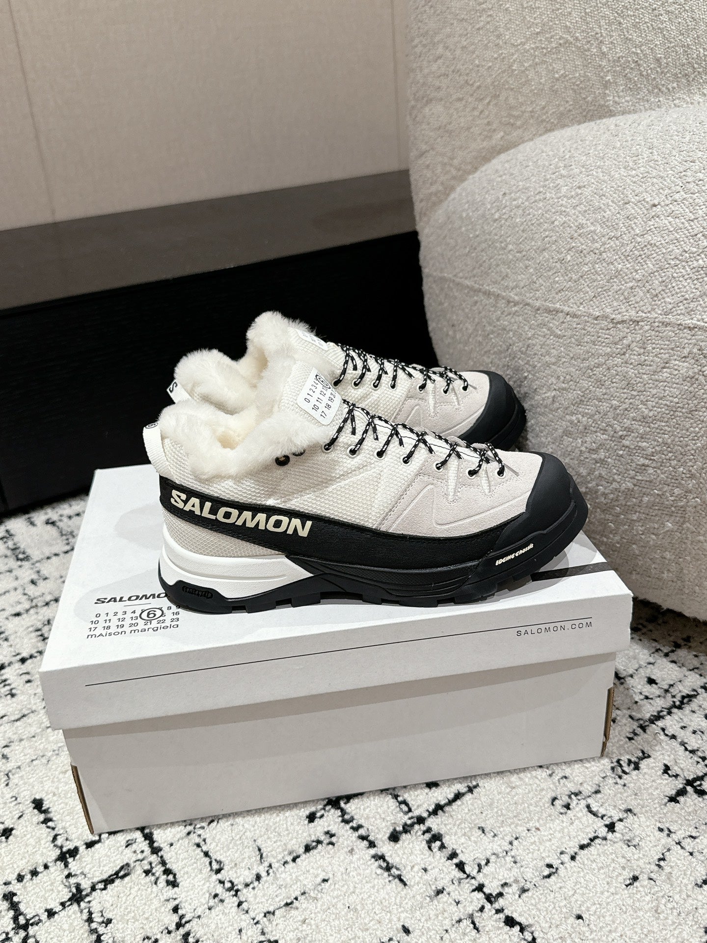 Salomon x Maison Margiela Cross Low Shearling White