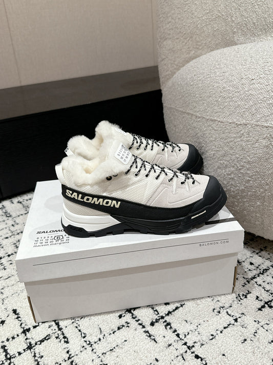 Salomon x Maison Margiela Cross Low Shearling White