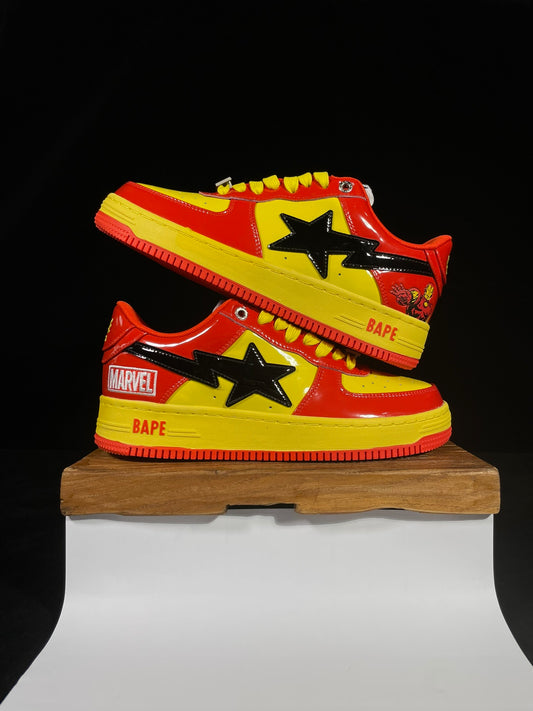 A Bathing Ape Bapesta Marvel Edition - (IRON MAN)