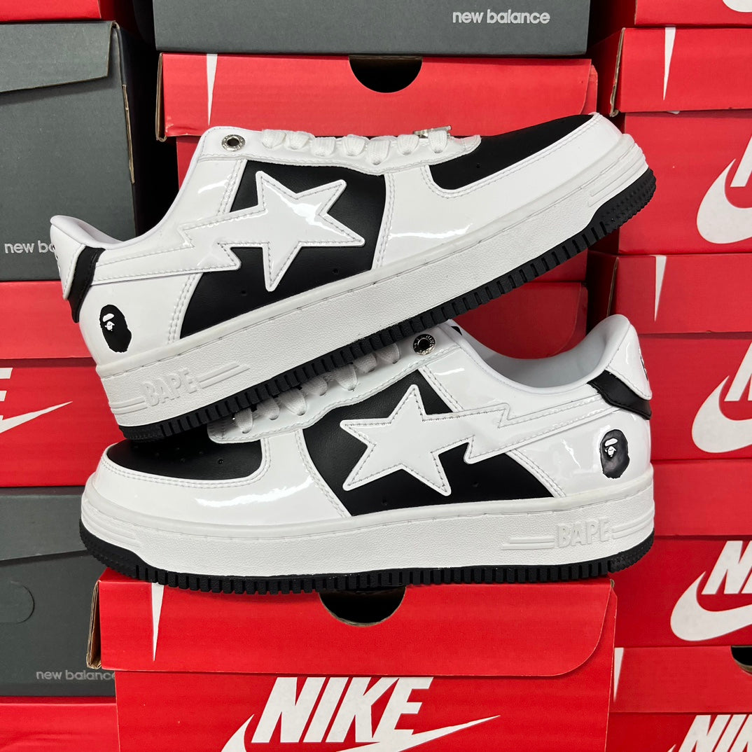 A Bathing Ape Bapesta - (WHITE/BLACK)