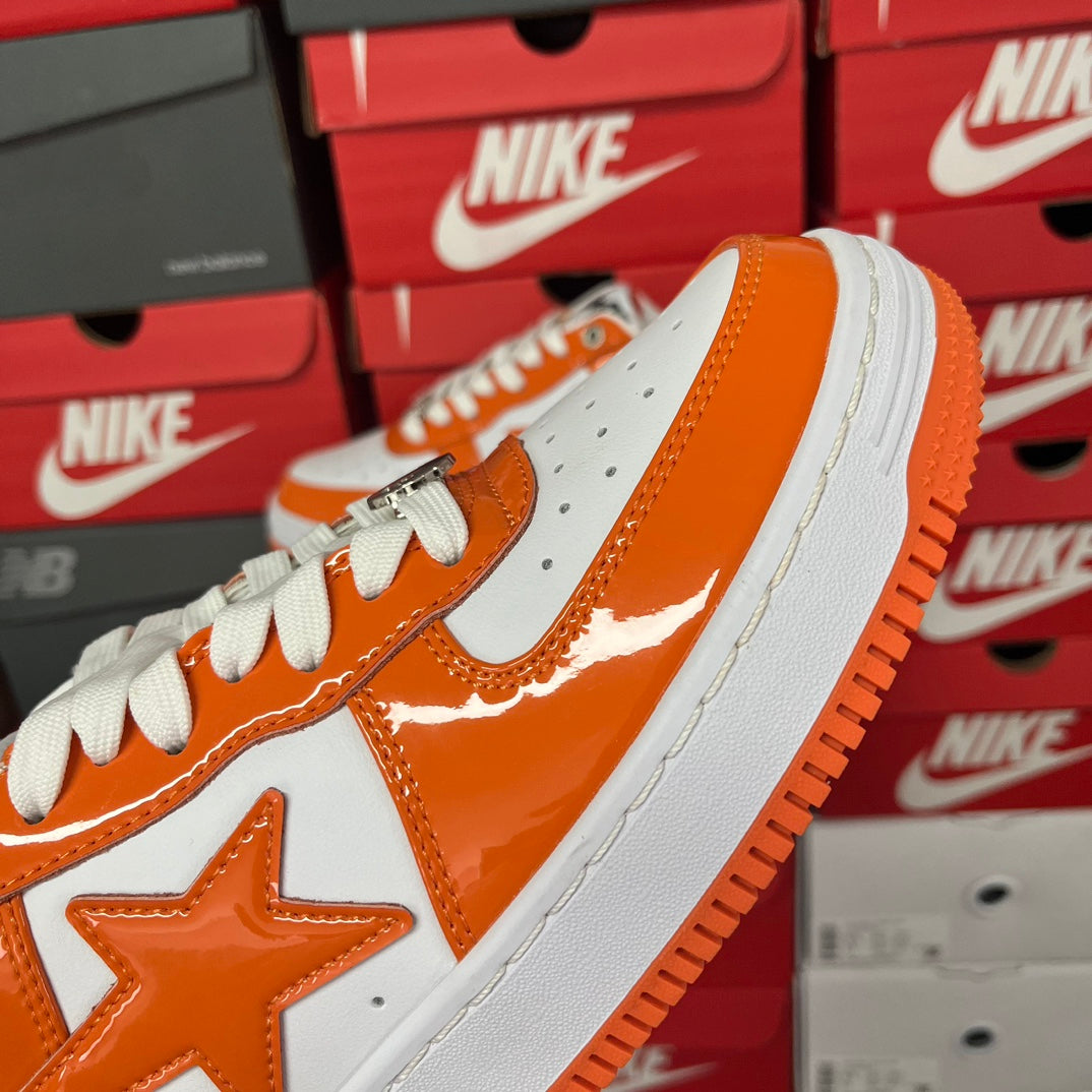 A Bathing Ape Bapesta - (ORANGE/WHITE)