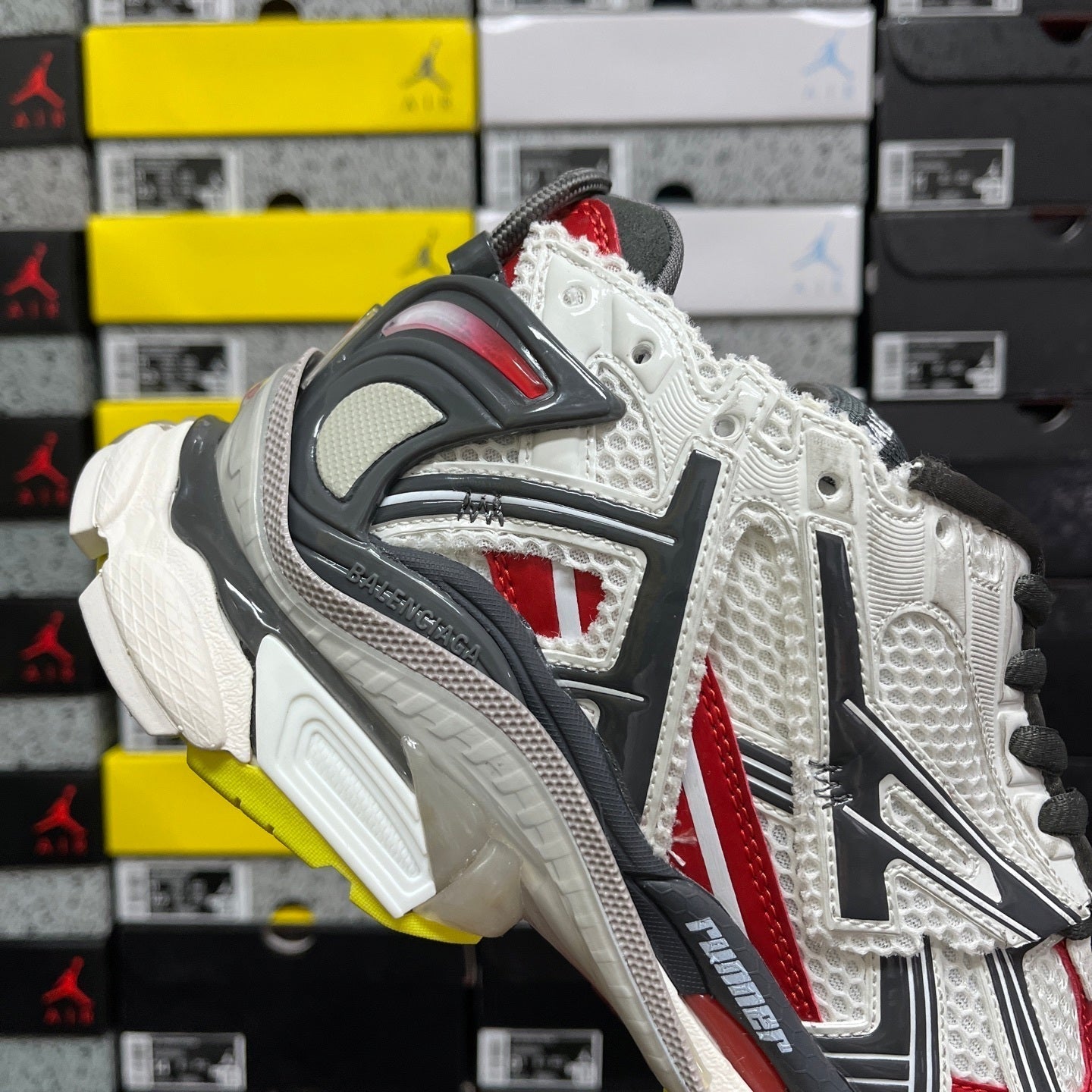 Balenciaga Runner 7.0 White Red Black