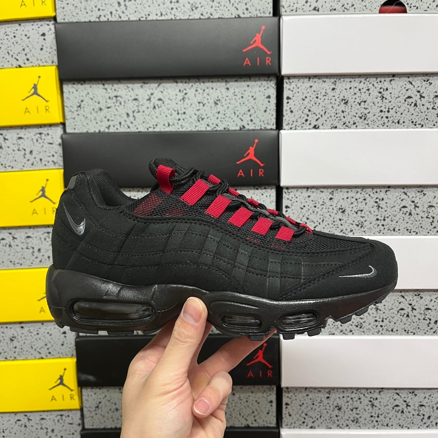 Nike Air Max 95 Black Gym Red