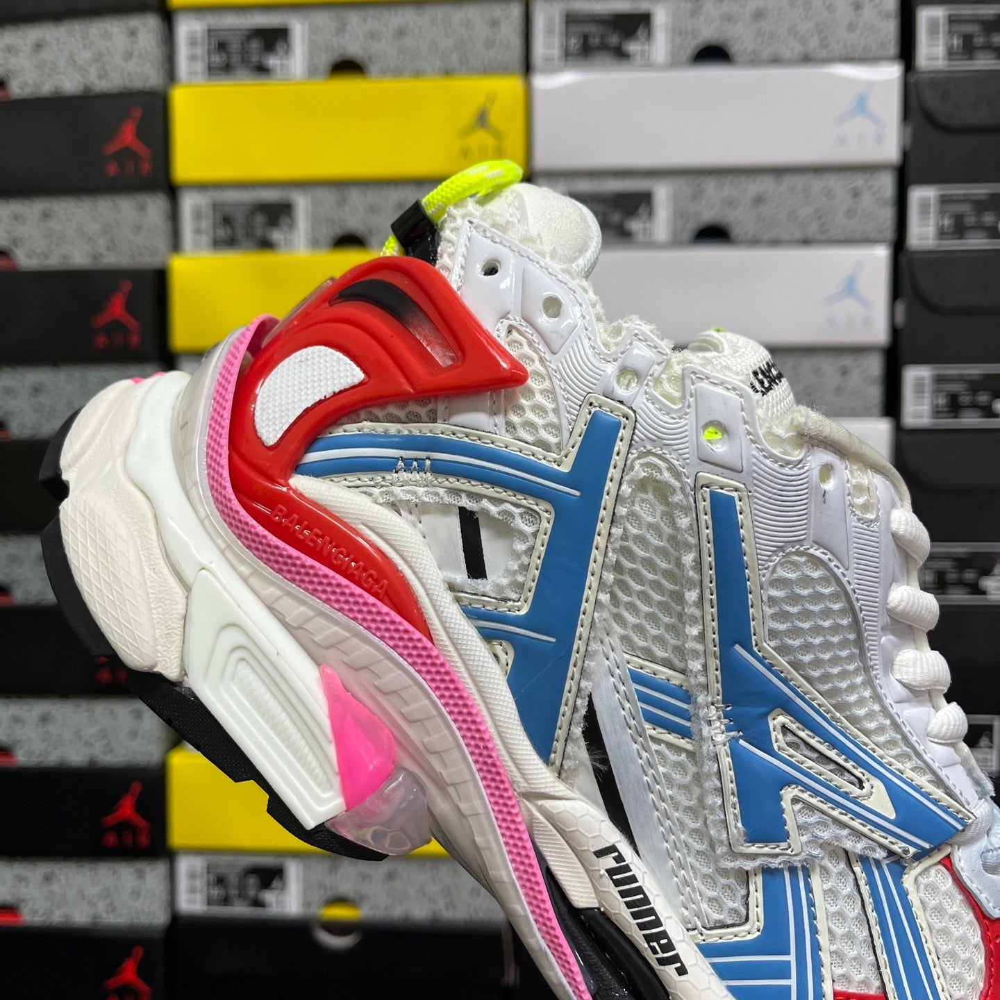 Balenciaga Runner 7.0 White Blue Red Pink