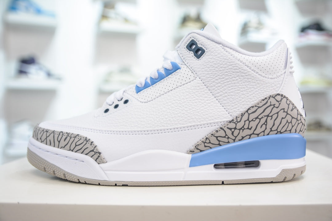 Jordan 3 Retro UNC White
