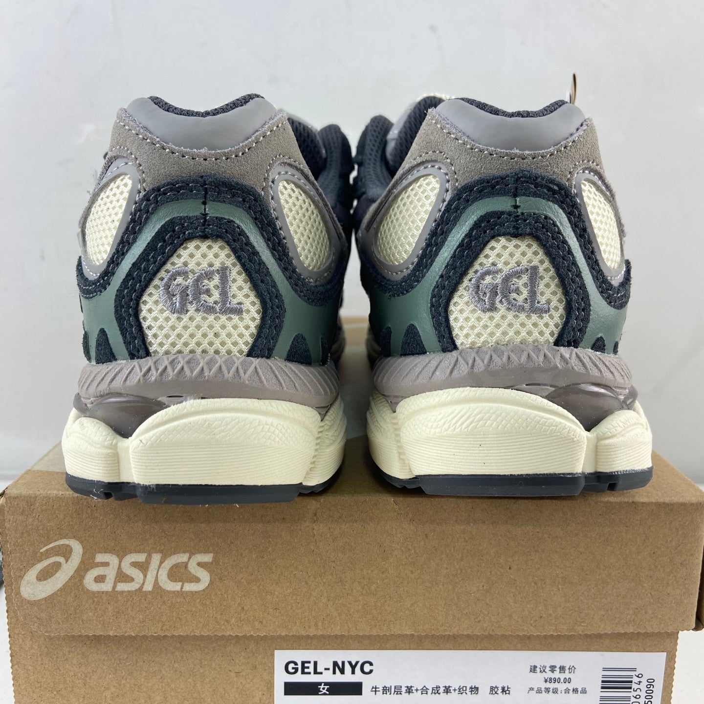 ASICS Gel-NYC Oatmeal Obsidian Grey