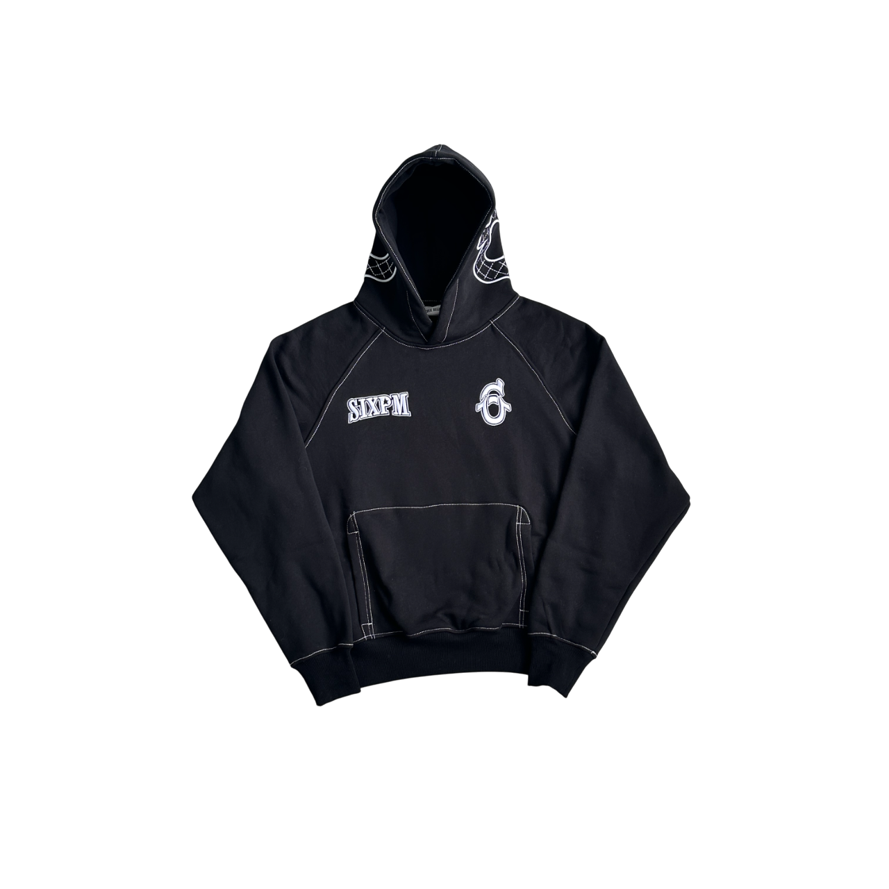 6PM Horseshoe Hoodie - (BLACK)