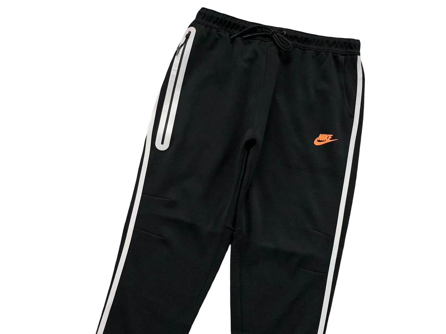Nike Tech Fleece 2025 Jogging - (BLACK/GREY/ORANGE)