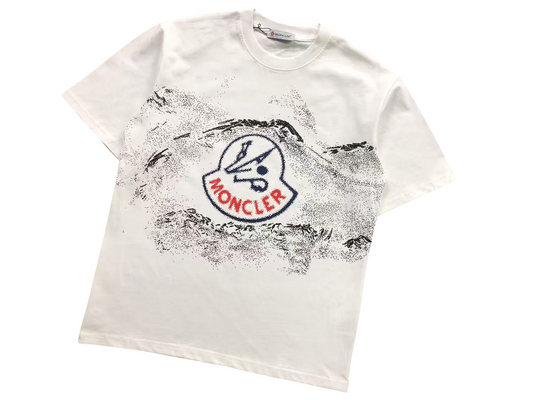 Moncler Snow Mountains Tee - (WHITE)