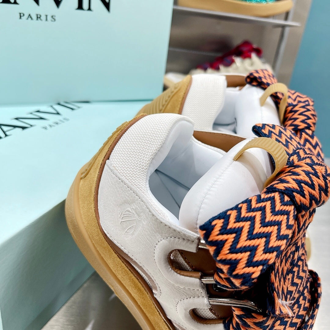 Lanvin Curb Suede - (WHITE)
