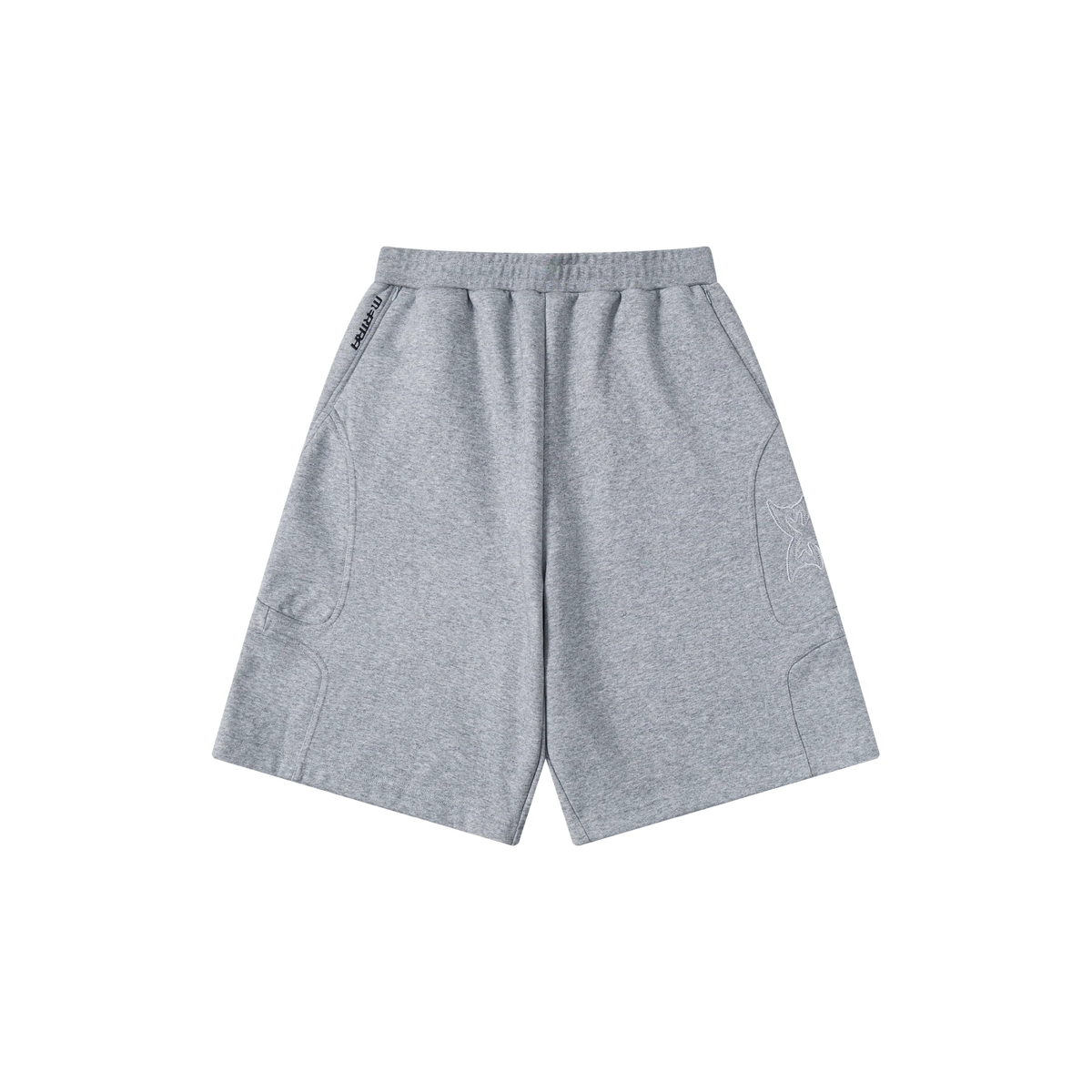 MERTRA Split Panel Shorts Grey