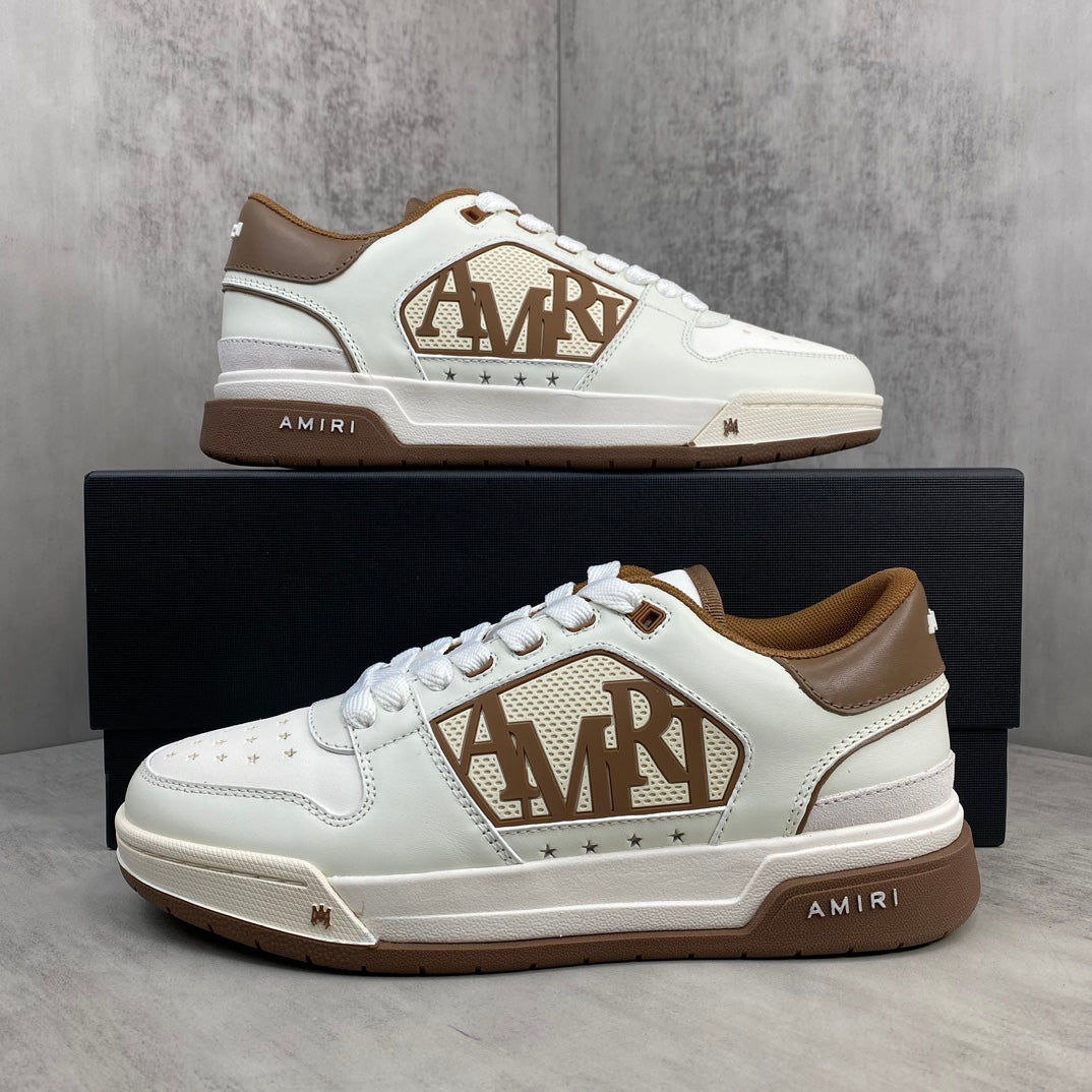 AMIRI Classic Low Brown White