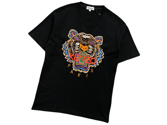 KENZO Tiger Tee - (BLACK/ORANGE/BLUE)