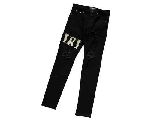 AMIRI Fleur de Lys Jeans - (BLACK)
