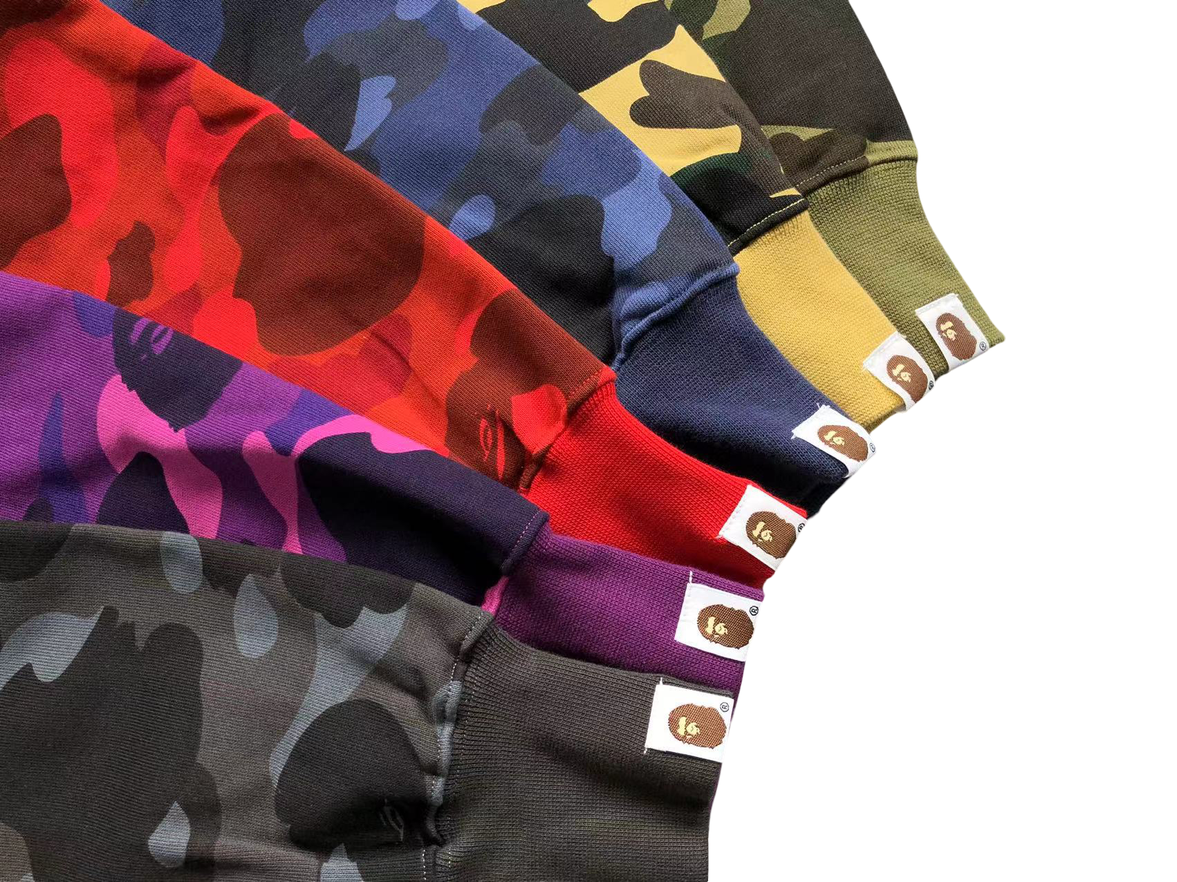 BAPE ABC Camo Shark Full Zip Hoodie Purple