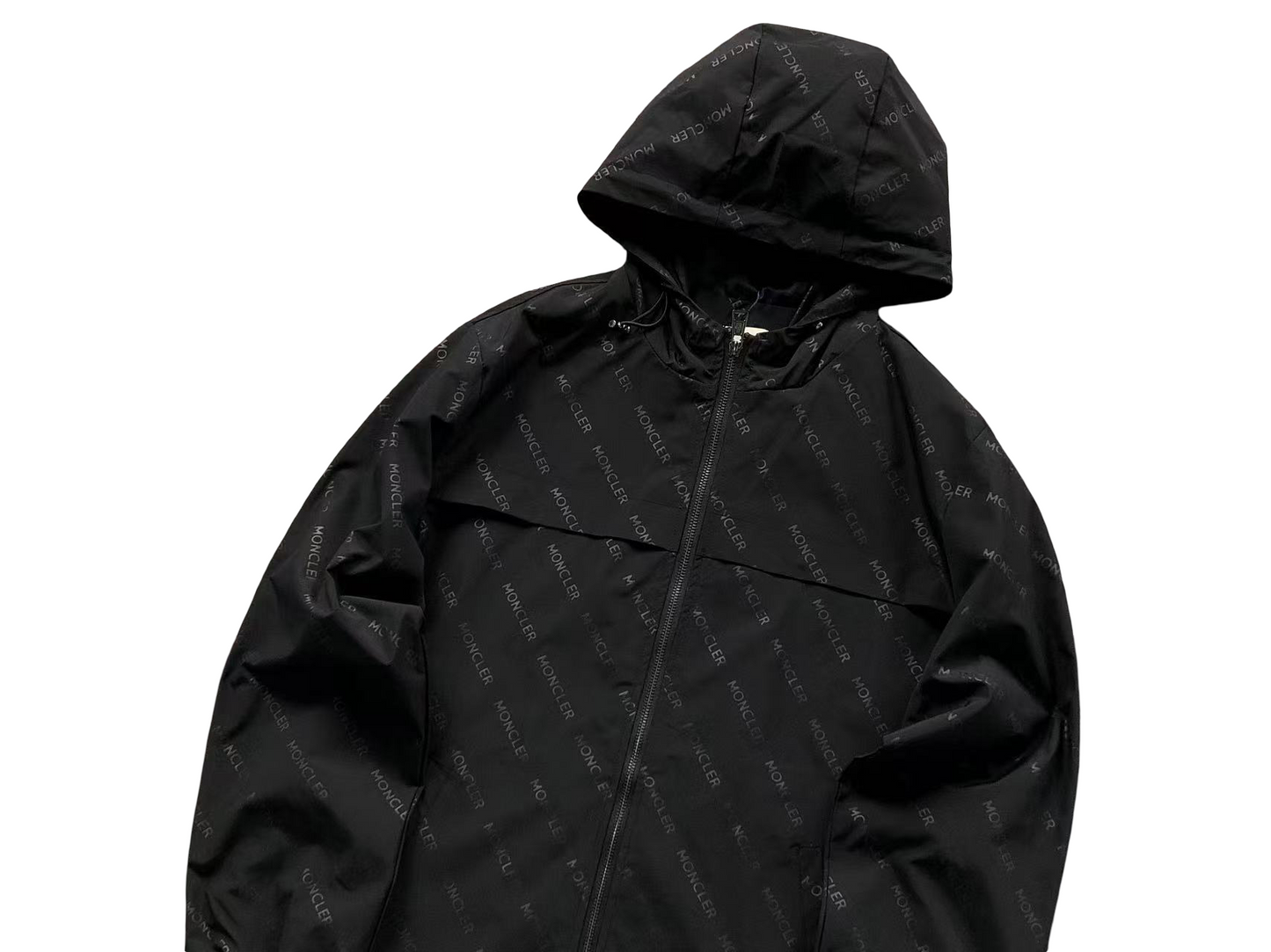 Moncler Motif Windbreaker - (BLACK)