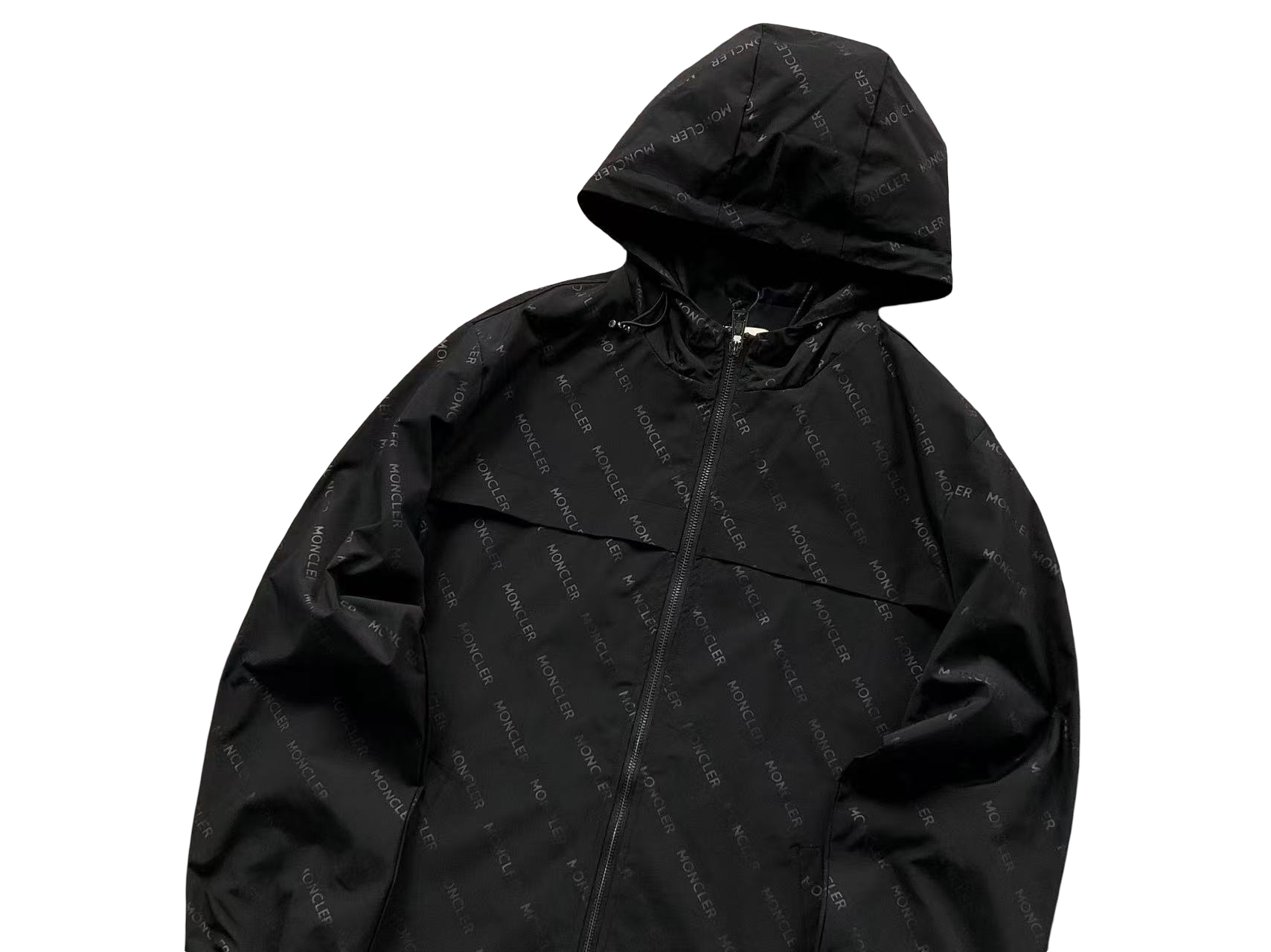 Moncler Motif Windbreaker Black
